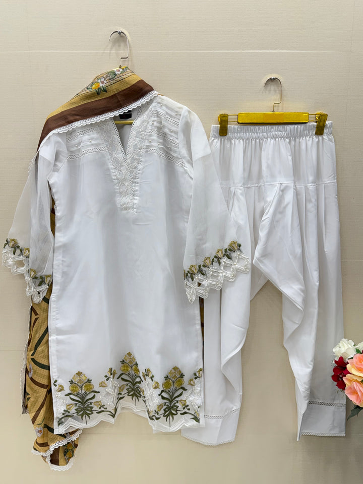 Embroidered Farshi Salwar suit