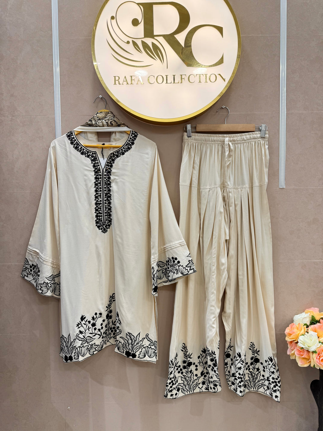 Embroidered Farshi suits