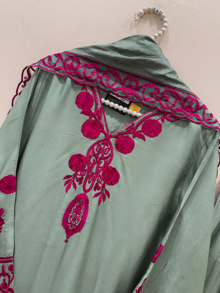 Pakistani Embroidered farshi suits