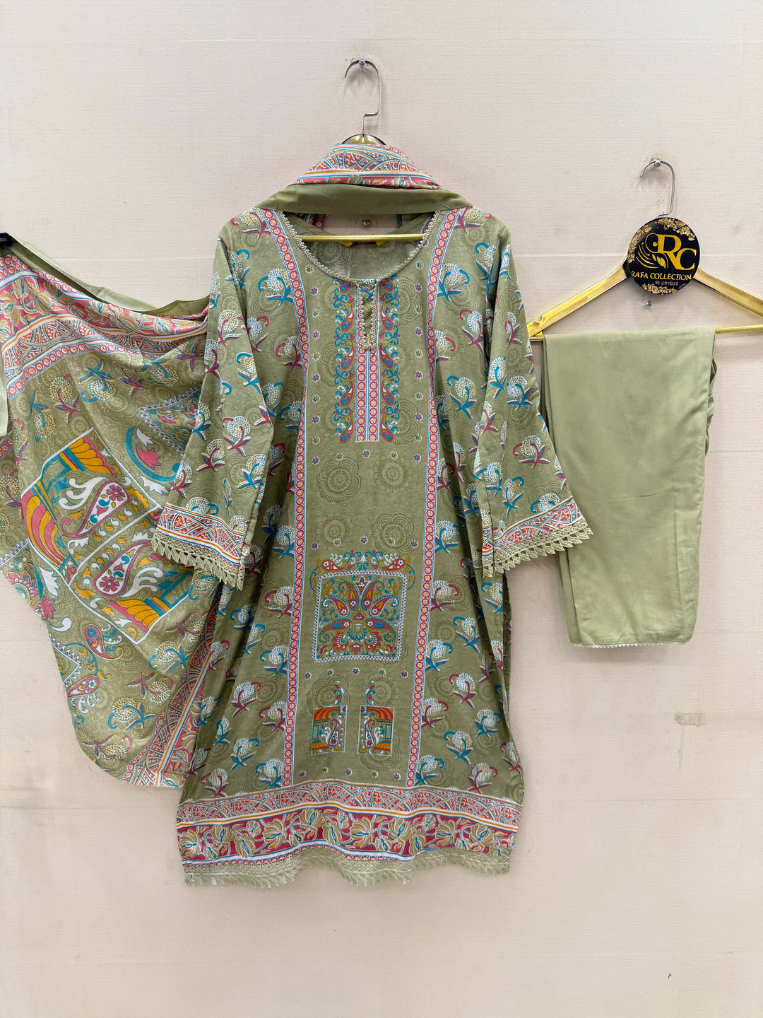 Semi Cotton printed Suits