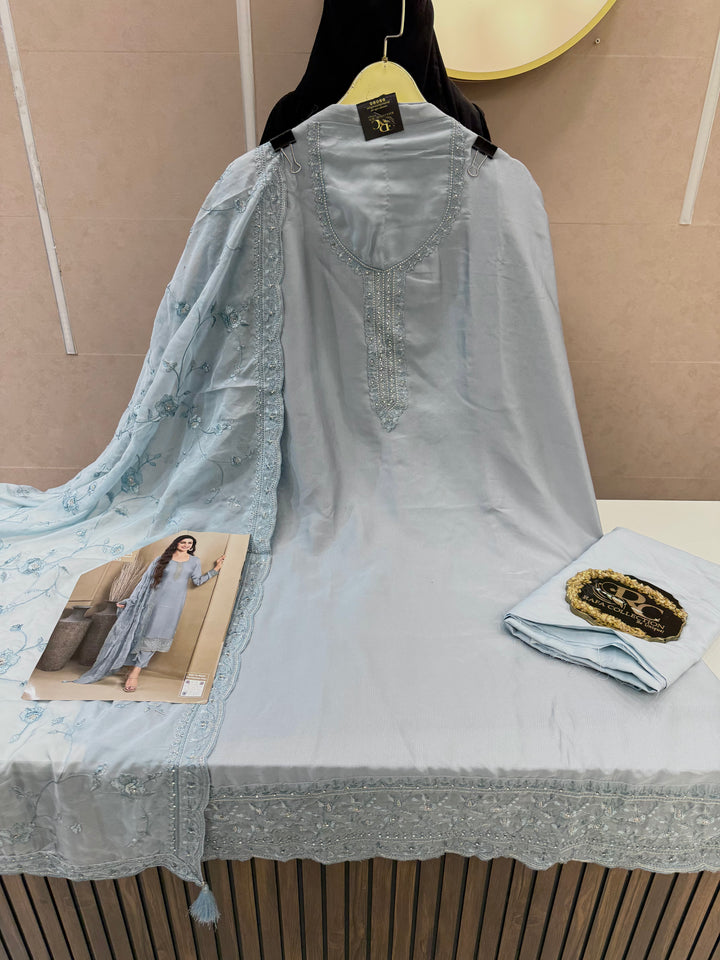 cotton unstitched suits 3131