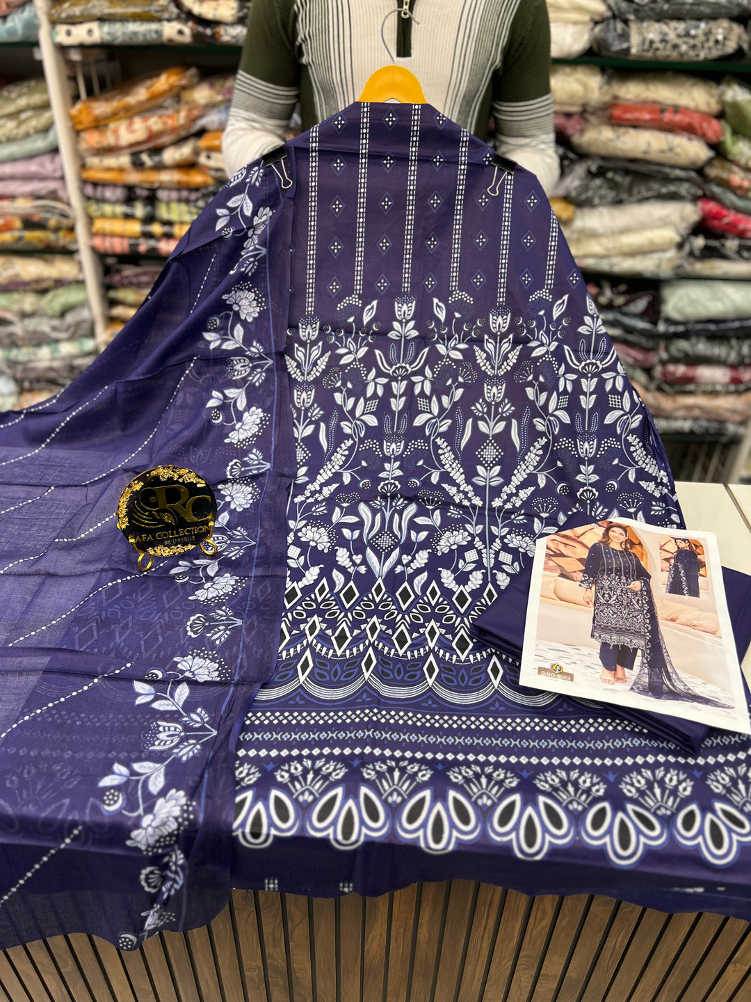 Cotton printed unstitched suits