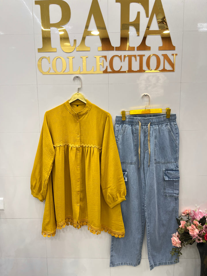 Korean denim cargo Sets 2797