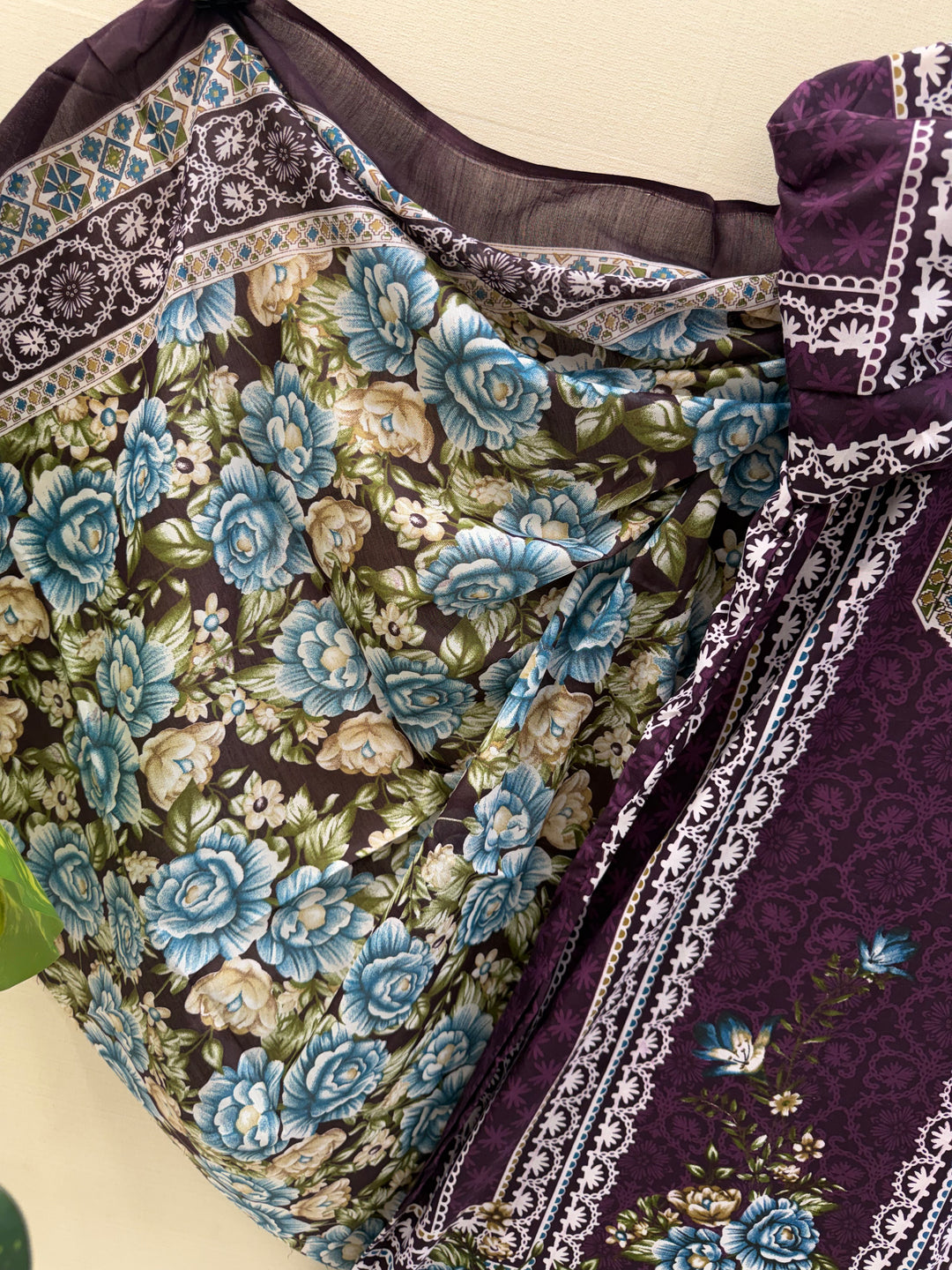 Semi Cotton printed Suits