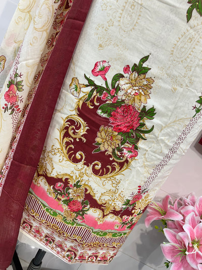 Cotton unstitch suits 2326