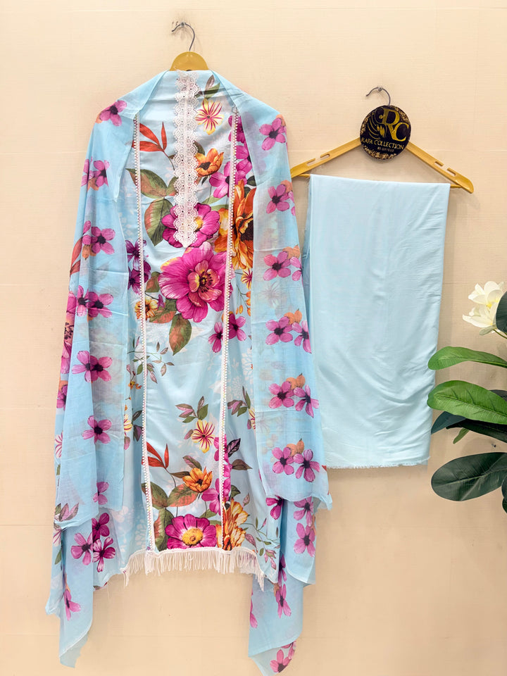 Cotton unstitched Suits