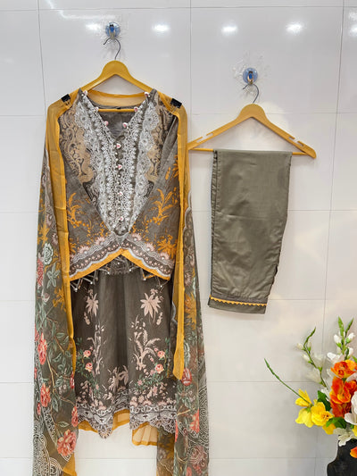 Pakistani pearl embellished suits 2745