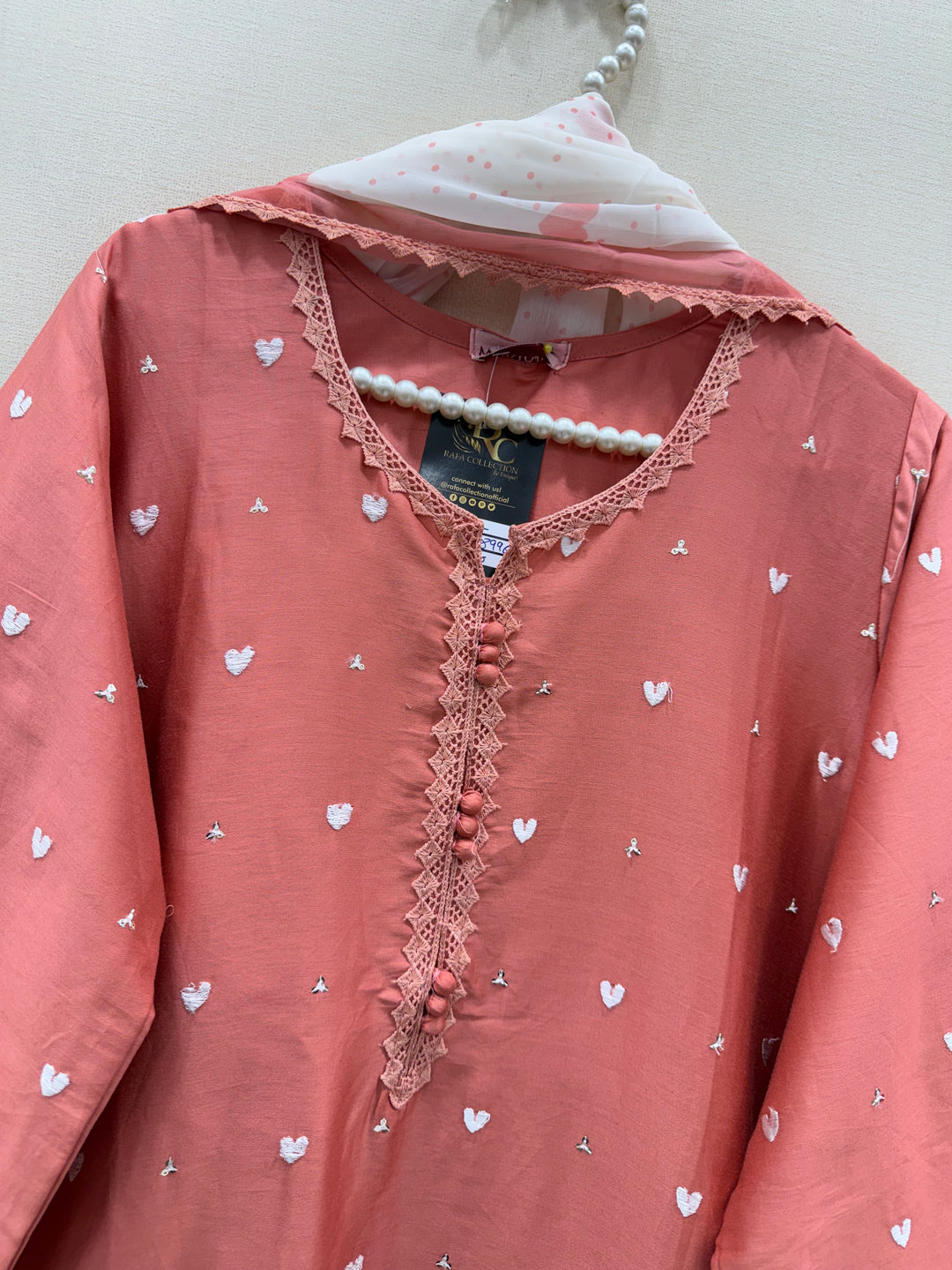 Embroidered Farshi salwar suits