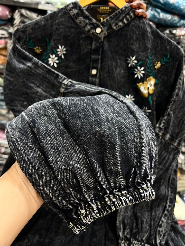 Denim long dress 2773