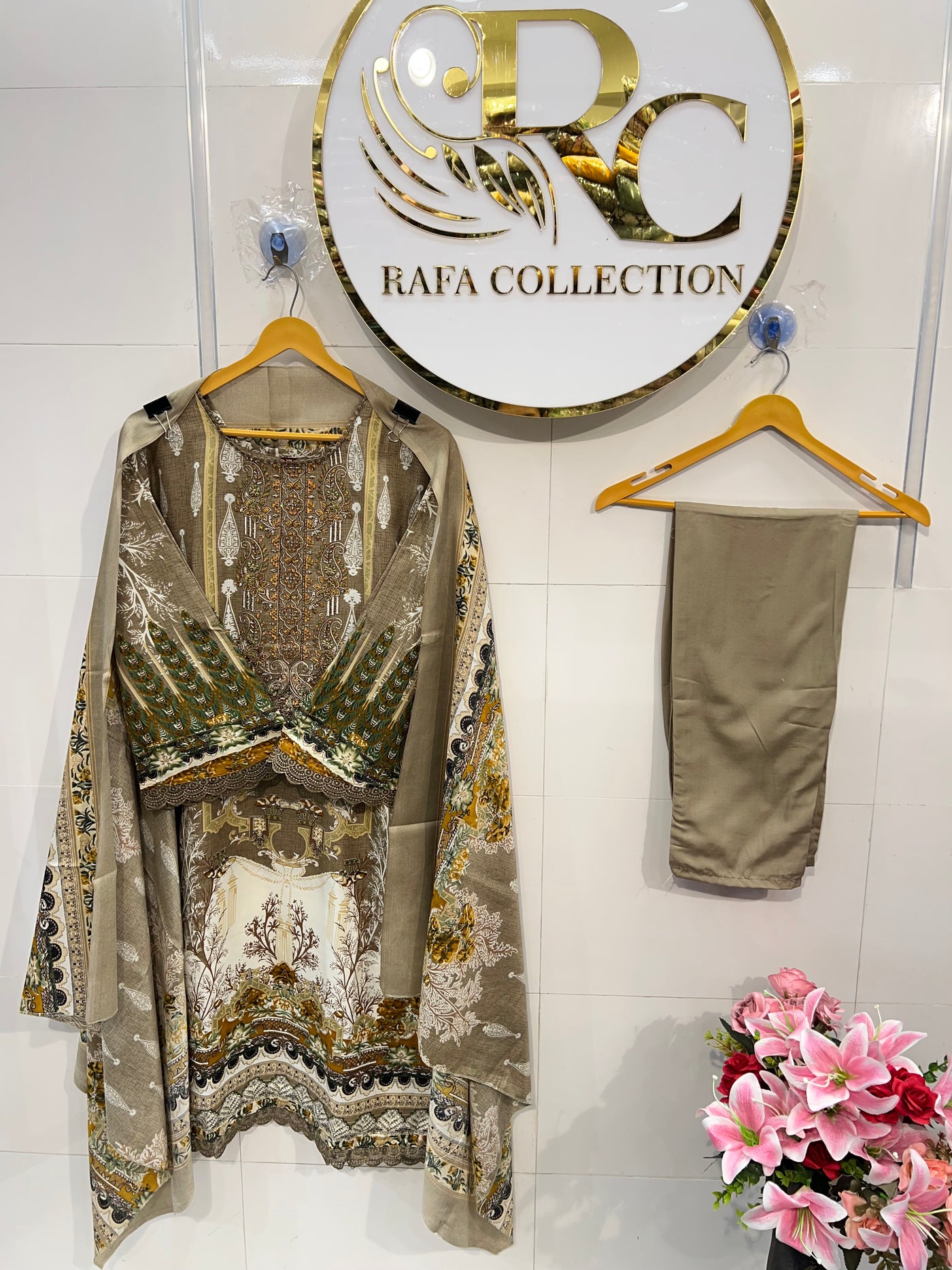 Semi cotton ready to wear suits 2103