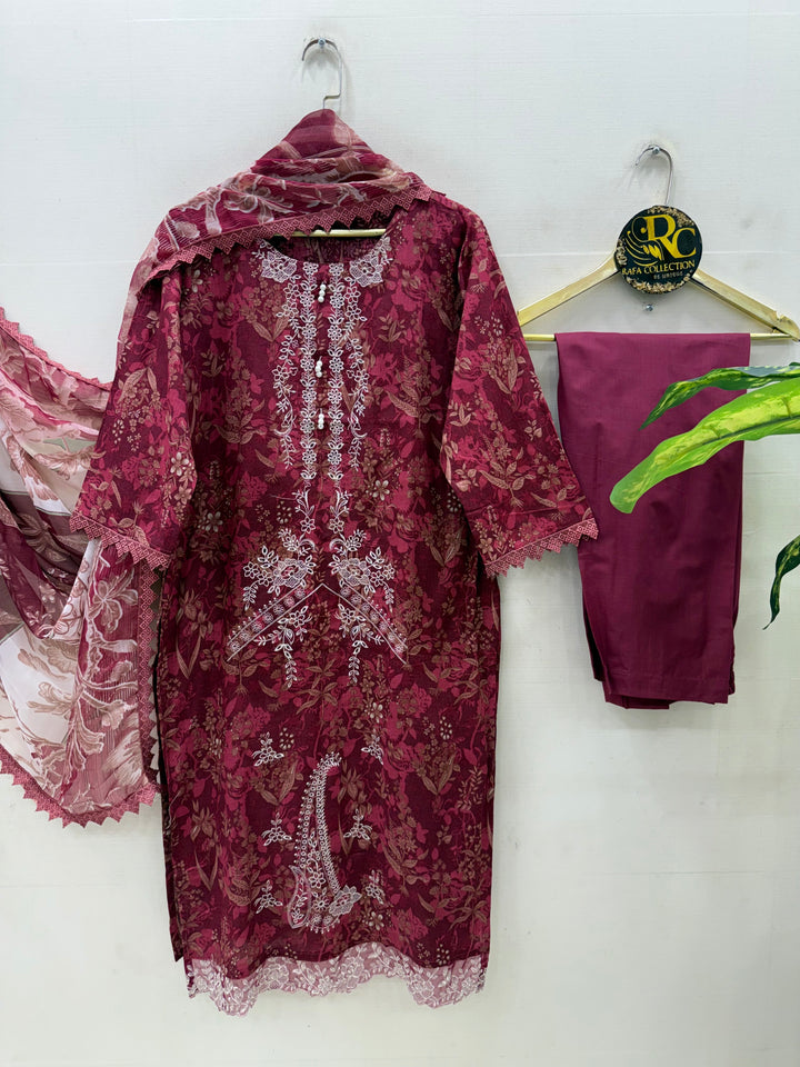 Pakistani printed embroidery suits