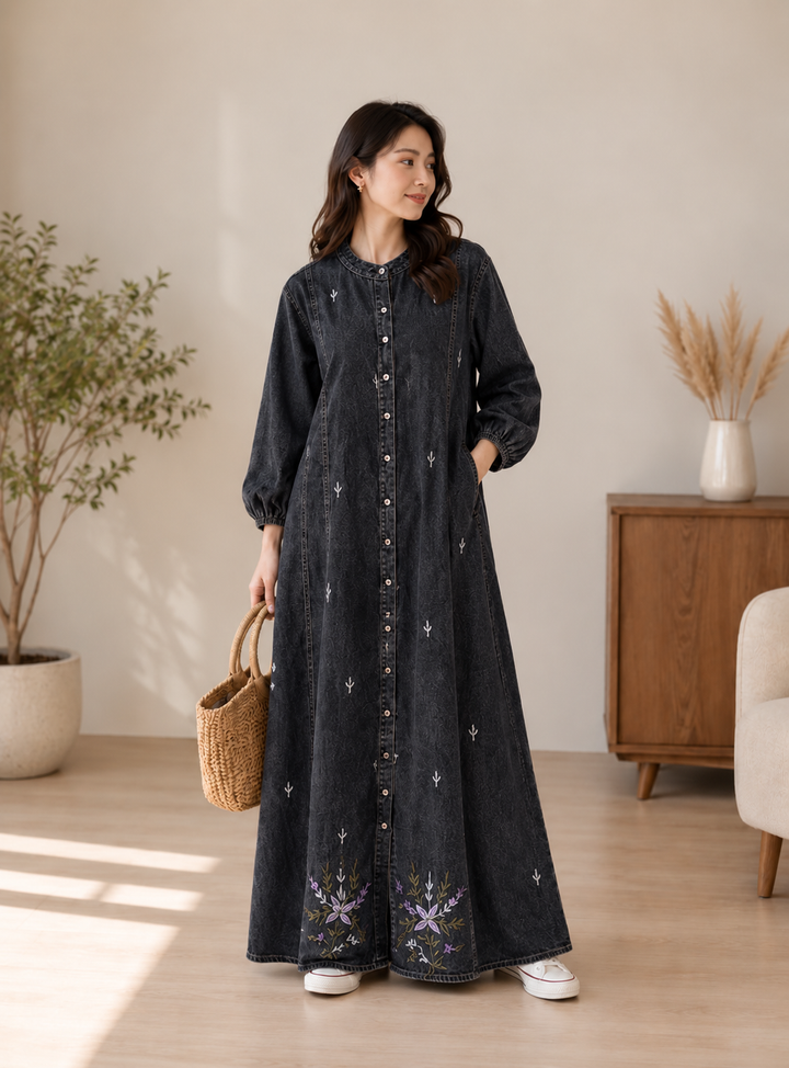 Denim Long Gown’s