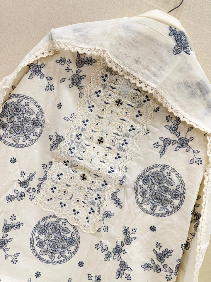 Cotton embroidery suits