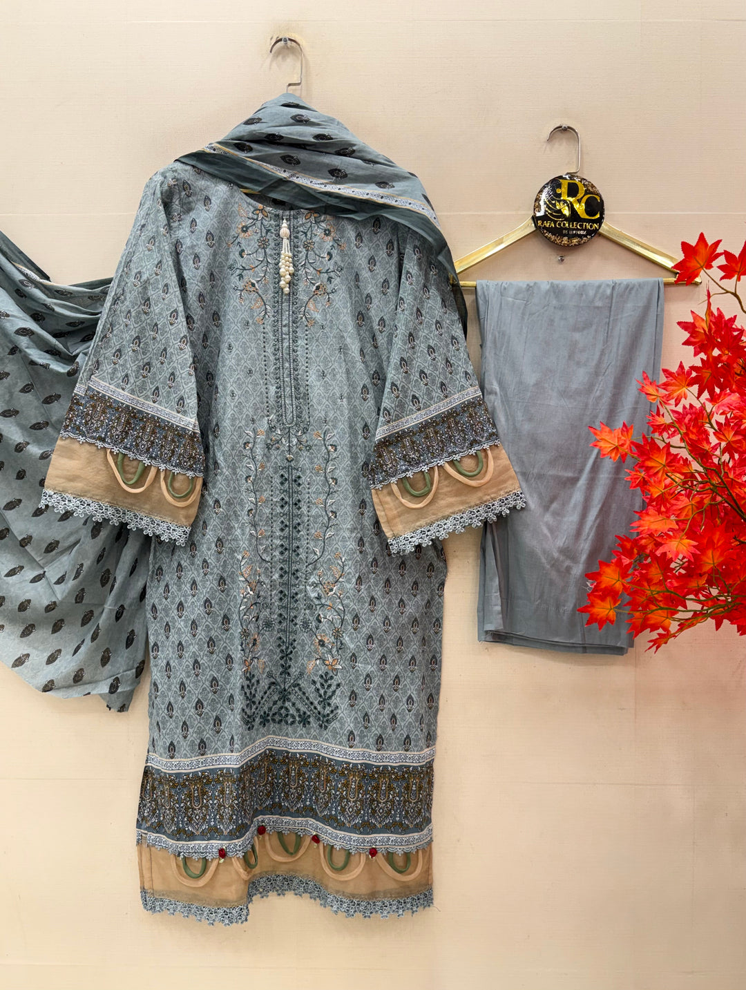 Cotton Embroidered Suits