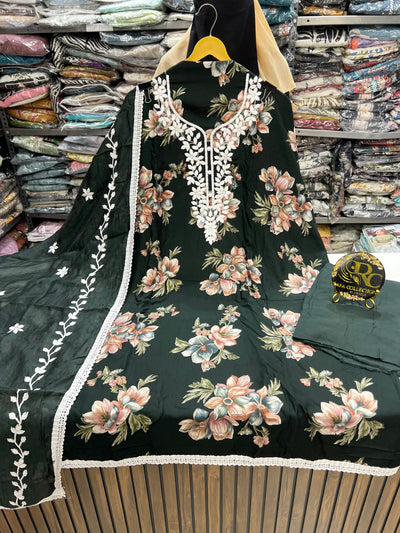 Lucknawi Unstitched suit 2791