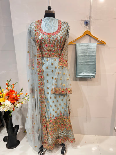 Net zari work gown 1961