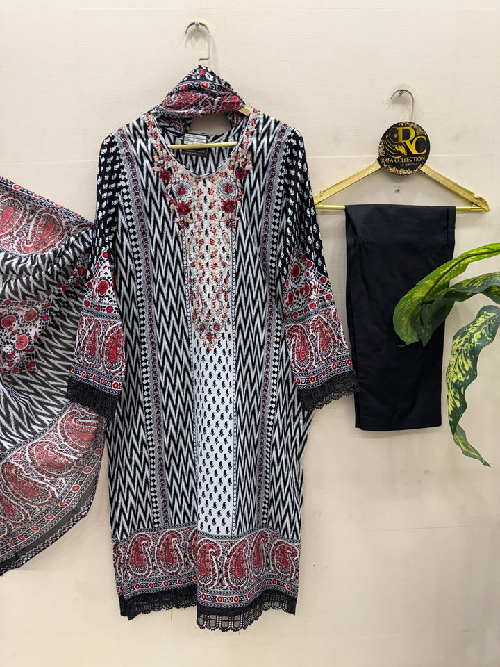 The hermitage cotton embroided suits