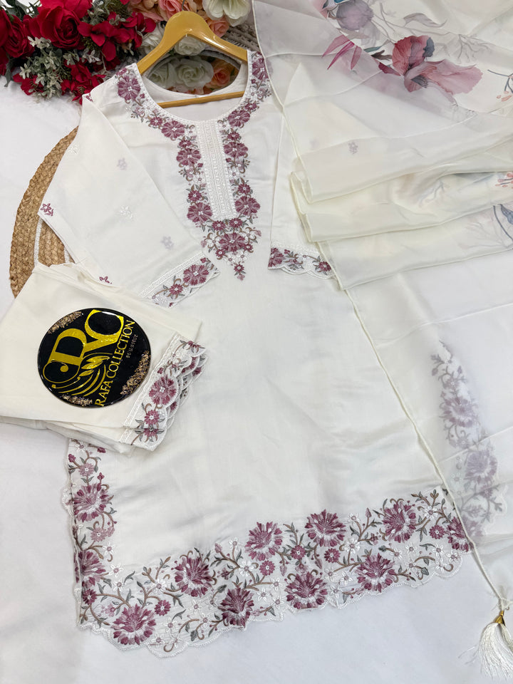 Cotton Embroided suits 005