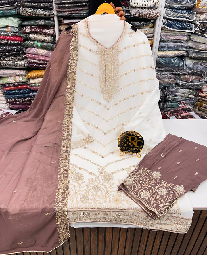 Georgette Unstitched Suits 845