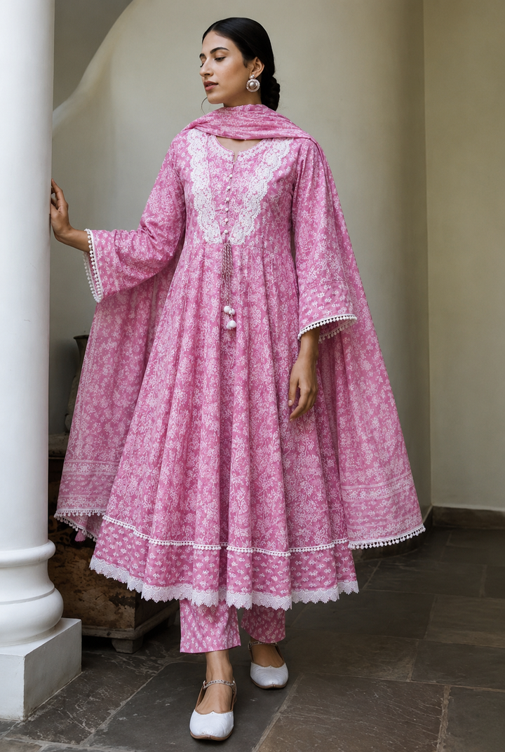 Cotton A-line Suits