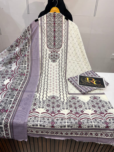 Cotton Unstich Suit 1381