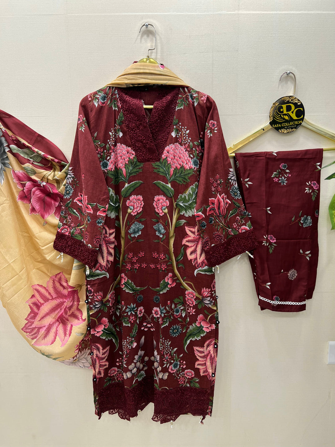 Cotton patch work suits for women 3006