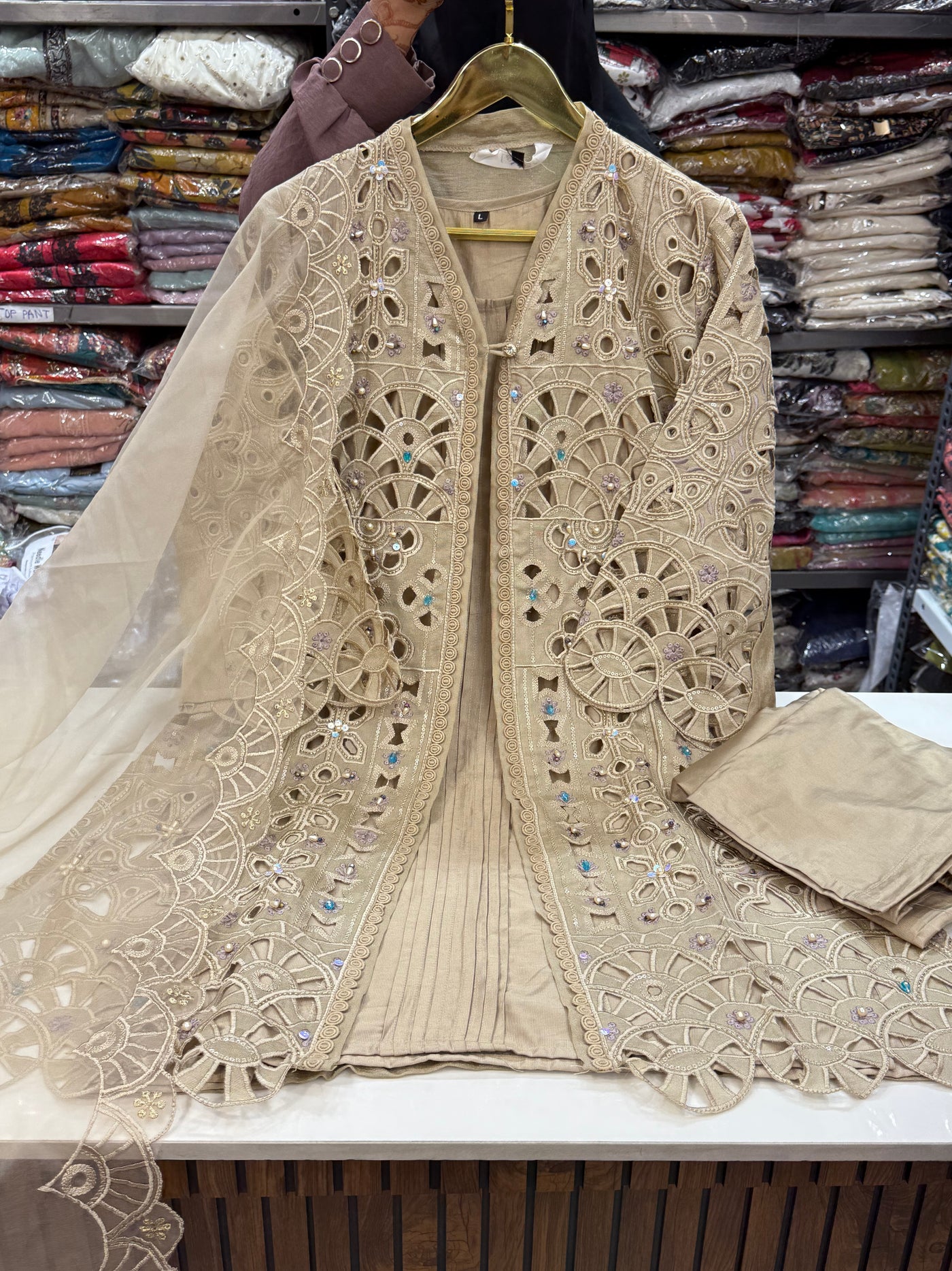 Pakistani cutwork formals 2551