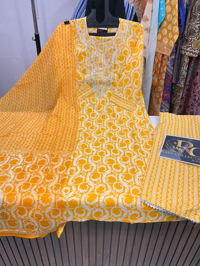 Cotton kurti pant set