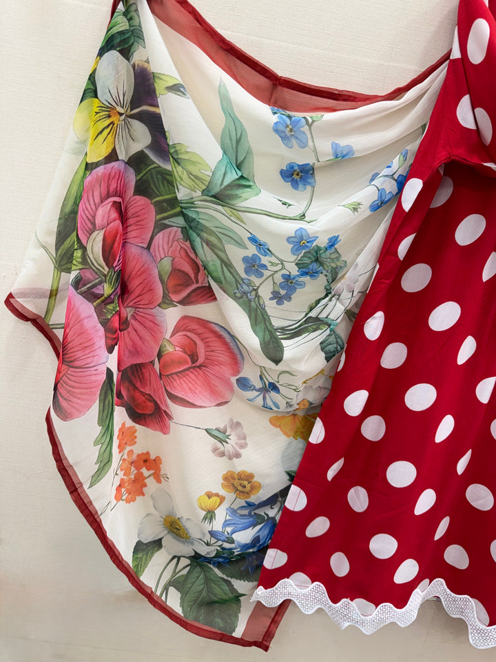 polka dot Pakistani Suits