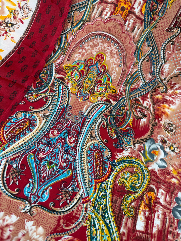 Cotton unstitched suits 3158