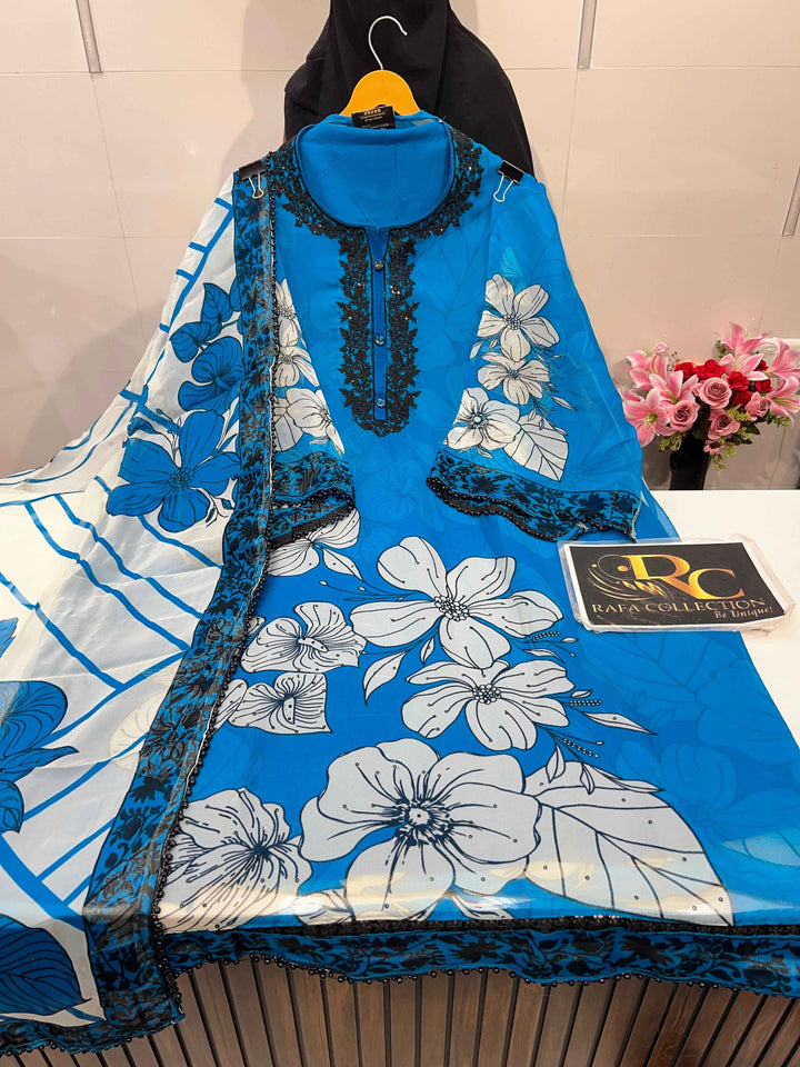Organza handwork suits