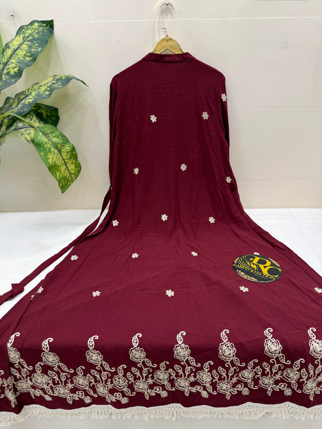 Imported crinkle gowns