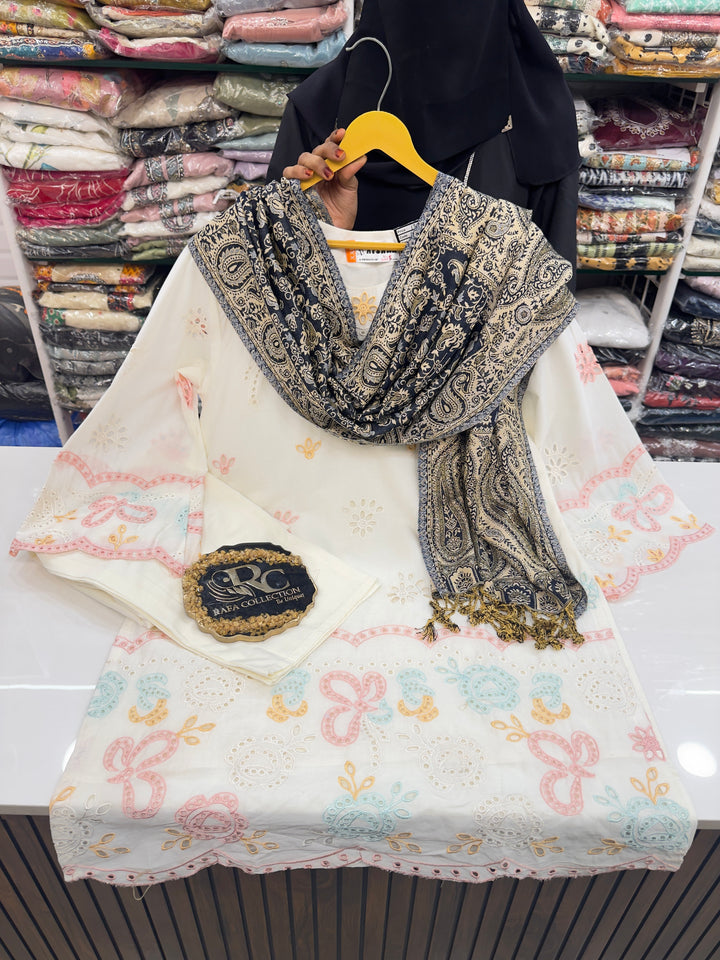 Chikankari pashmina sets 2567