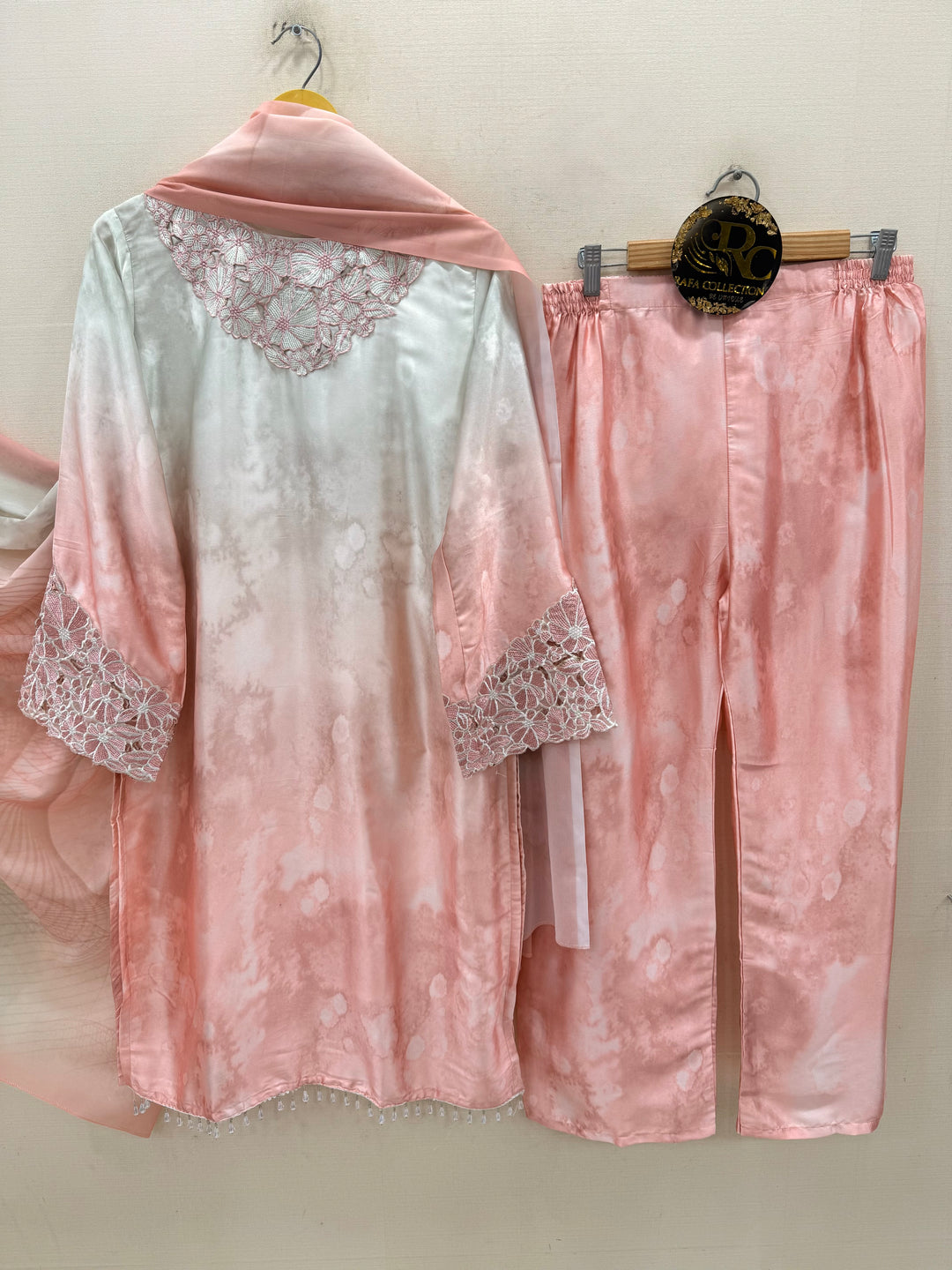 Satin embroidered Suits