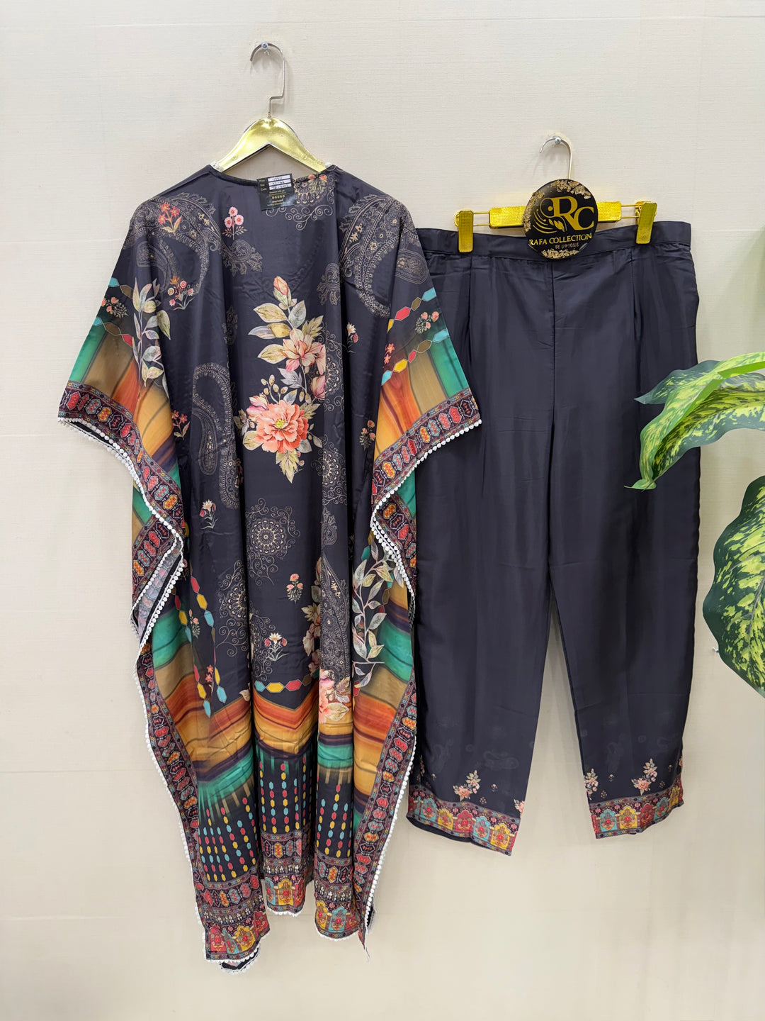 Mirror Work Kaftan Set 6002