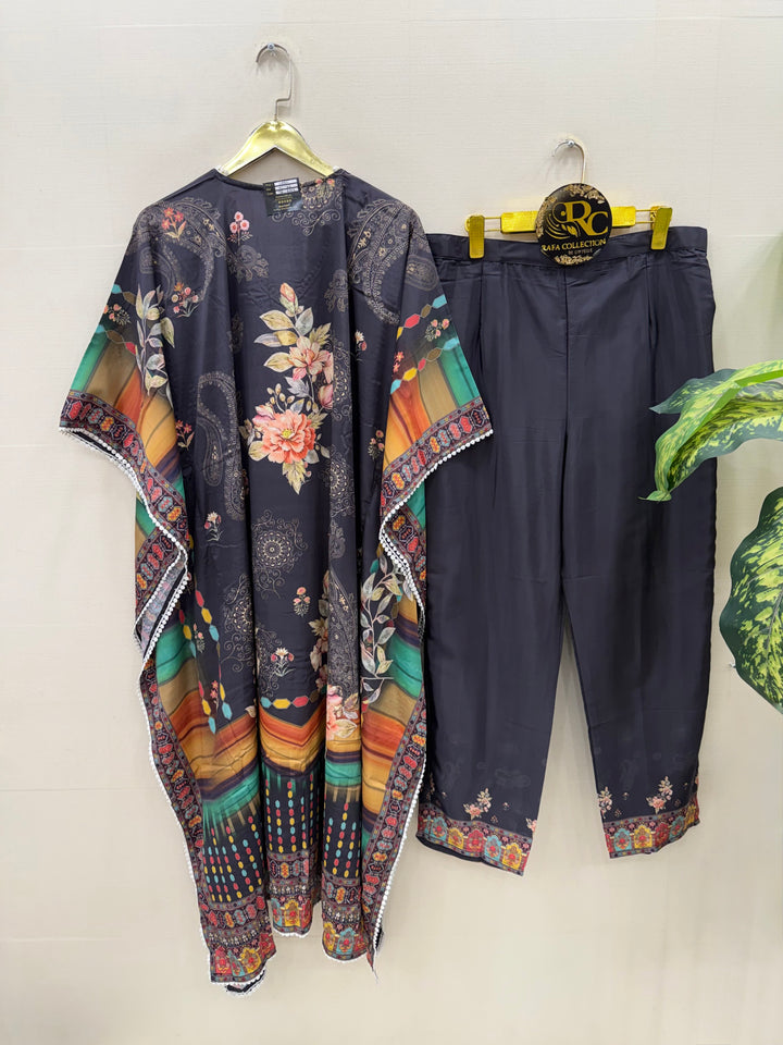 Mirror Work Kaftan Set 6002