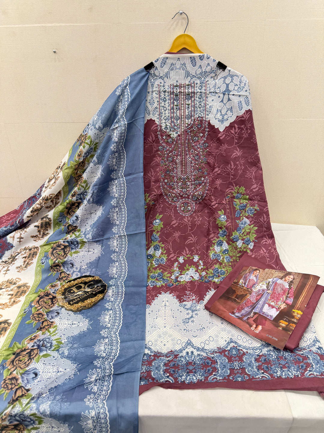 Cotton embroidered suits 2859