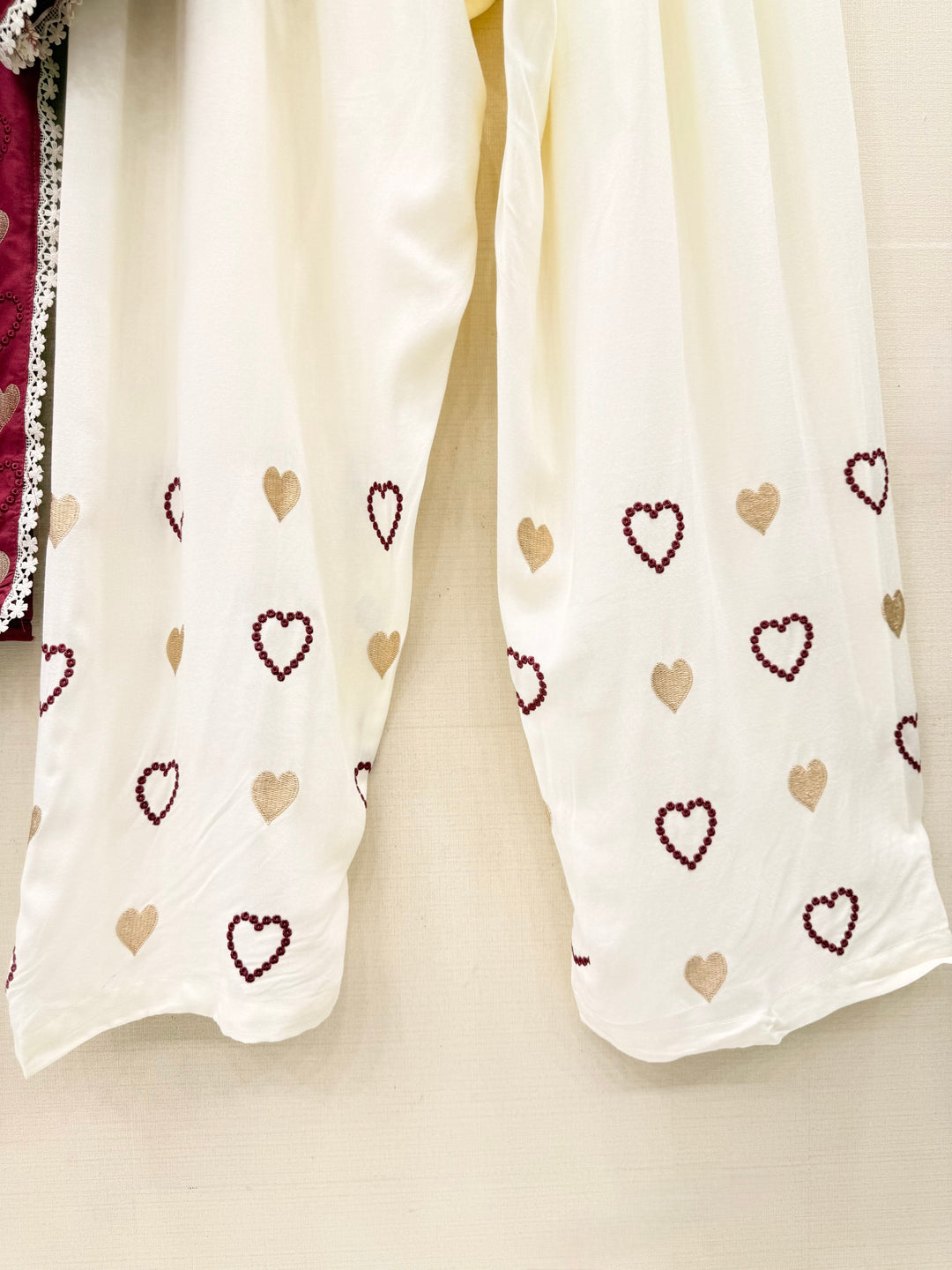 Viral Heart Embroidered Suits
