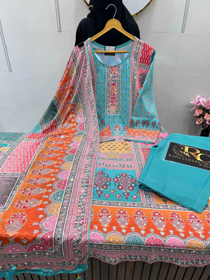 Sagar Multi mirror Suit 2217
