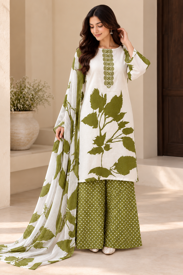Slub Cotton Unstitched Suits
