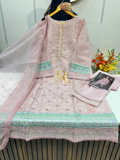 Organza pakistani suit 106