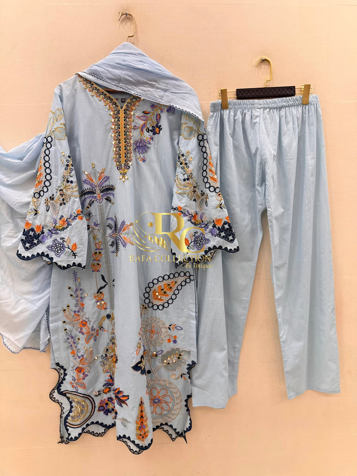 Pakistani Long Cutwork Suits
