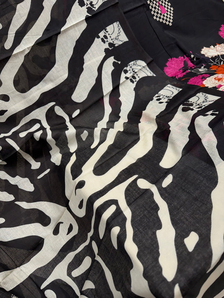 Cotton printed unstitched suits