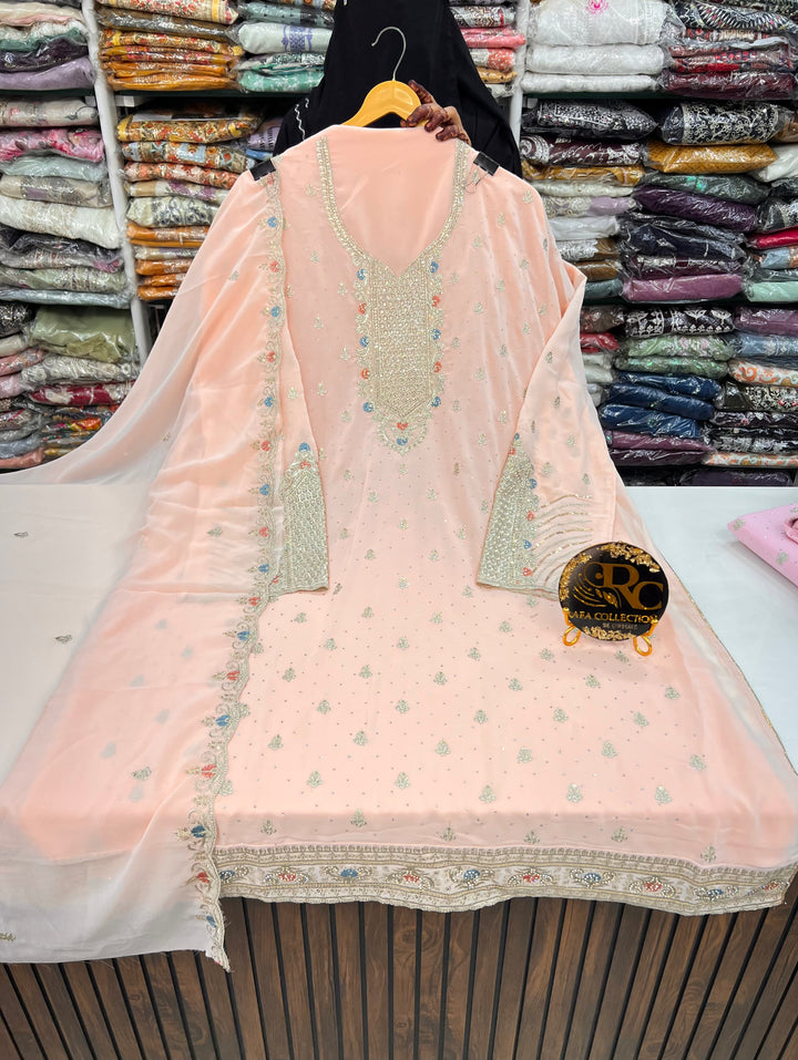 Georgette unstitched suits 1828516