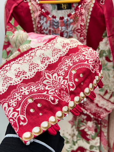 Luxury Pearl Embellished Pakistani Suits 2592