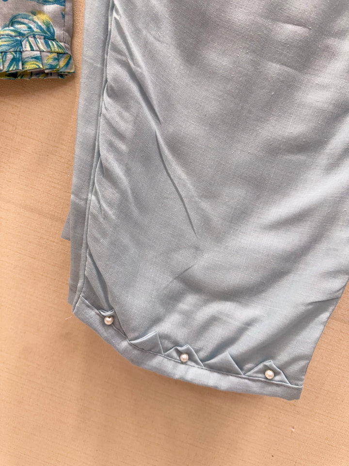 Cotton embroided suits