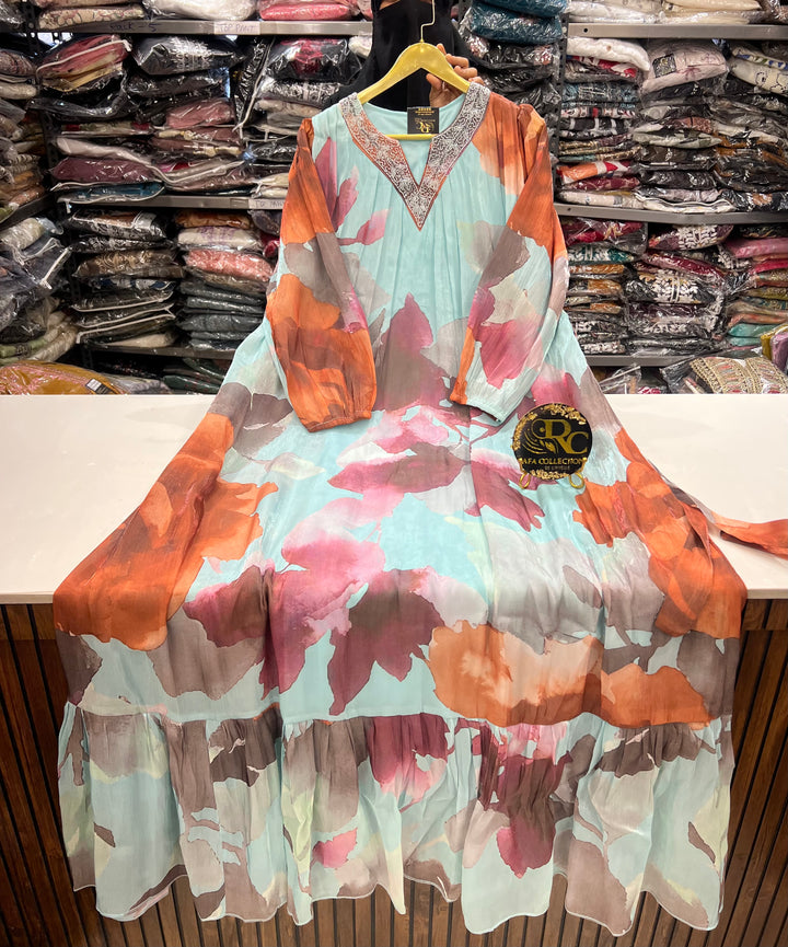 Organza imported gowns 2865