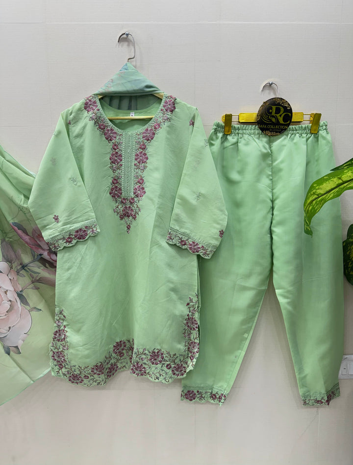 Cotton Embroided suits 005