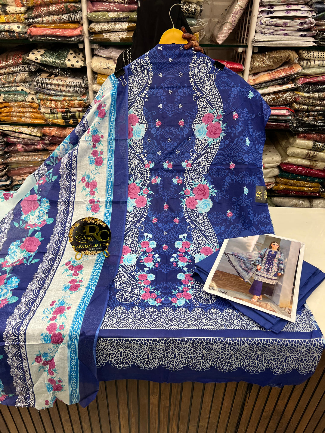 Cotton printed unstitch suits 2588