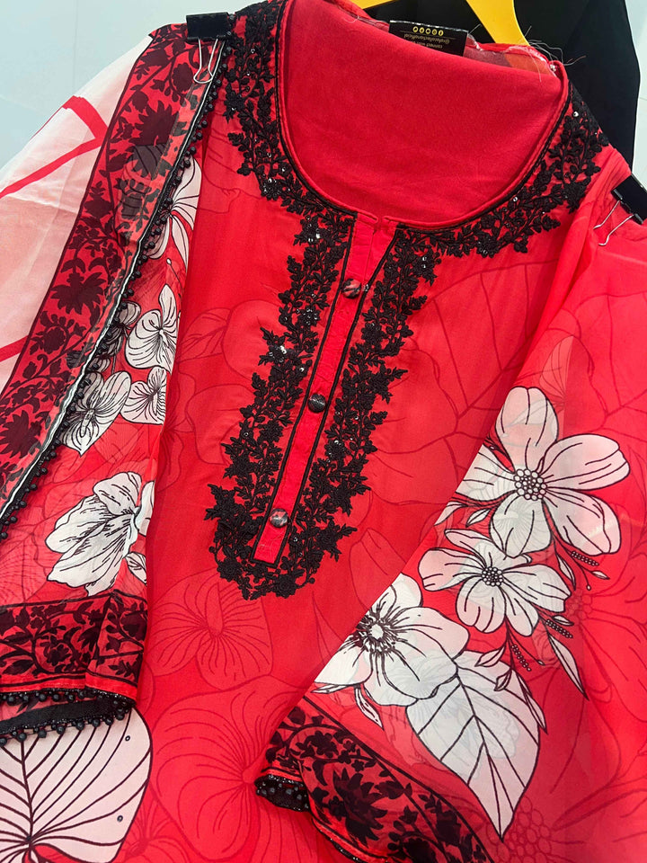Organza handwork suits
